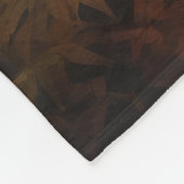 Couverture Polaire Le Mastiff tibétain en automne les feuilles automn (Coin)