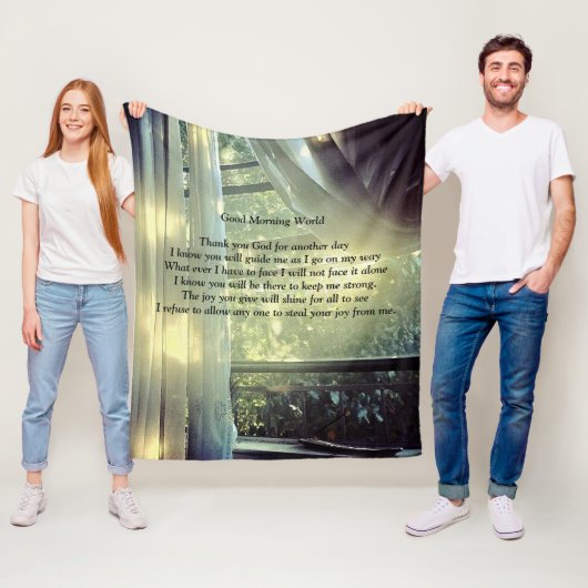 Couverture Polaire Le monde du bon matin (En situation)