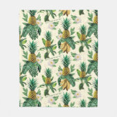 Couverture Polaire Le Motif blanc Lotus Pineapple Paradise (Devant)