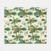 Couverture Polaire Le Motif blanc Lotus Pineapple Paradise (Devant (Horizontal))