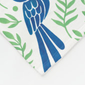 Couverture Polaire Le motif d'ara de jacinthe (Coin)