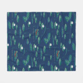 Couverture Polaire Le Motif de la lagune du Lotus Alligator blanc (Devant (Horizontal))