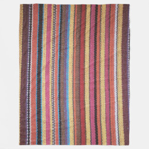 Couverture Polaire Le motif de rayures de tissu a coloré I + vos