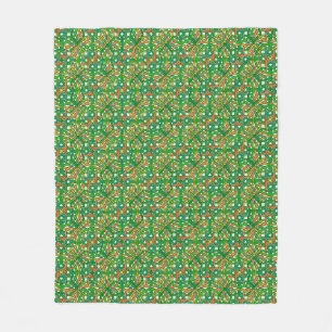 Couverture Polaire Le Motif de tresse d'Irlande à noeuds celtiques V