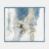 Couverture Polaire Le mythique cheval de l'Unicorne volant du Pégase (Devant (Horizontal))