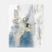 Couverture Polaire Le mythique cheval de l'Unicorne volant du Pégase (Devant)