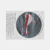 Couverture Polaire LE Naufrage de l'EDMUND FITZGERALD (Devant (Horizontal))