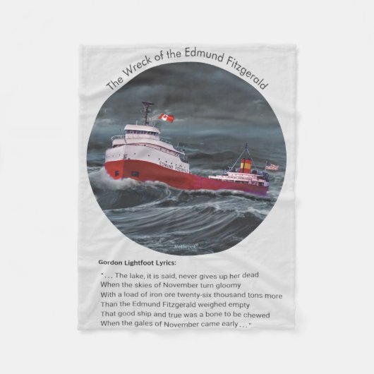 Couverture Polaire LE Naufrage de l'EDMUND FITZGERALD (Devant)