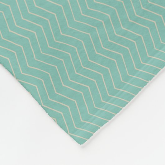 Couverture Polaire Le Nez Est Vraiment Turquoise Chevron Funny (Coin)