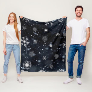 Couverture Polaire Le Noël de SlipperyJoe, hiver magique paisible à