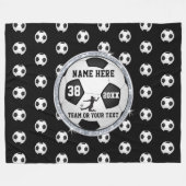 Couverture Polaire Le noir, blanc a personnalisé des cadeaux du (Devant (Horizontal))