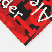 Couverture Polaire Le nom complet de Red Boy Collage Personnalisé (Coin)