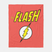 Couverture Polaire Le nom Flash et le logo de l'éclair (Devant)