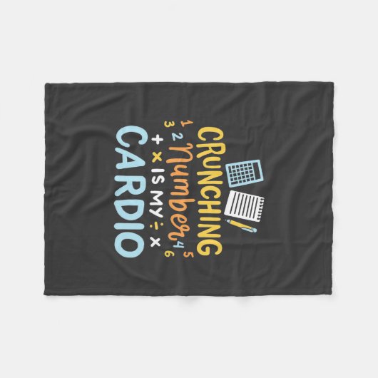 Couverture Polaire Le Numéro D'Arrêt Comptable Est Mon Cardio (Devant (Horizontal))