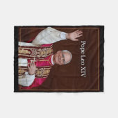 Couverture Polaire Le Pape Leo Xiv (Devant (Horizontal))