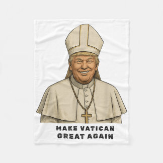 Couverture Polaire Le pape Trump drôle Trump Vatican Christian Retro 
