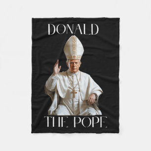 Couverture Polaire Le pape Trump drôle Trump Vatican Christian Retro