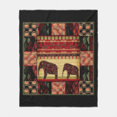 Couverture Polaire Le patchwork africain (Devant)