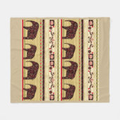 Couverture Polaire Le patchwork africain (Devant (Horizontal))