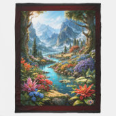 Couverture Polaire Le pays enchanteur de Kalakoff Art de l'IA par Xze (Devant)