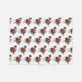 Couverture Polaire Le Père Noël aime les ânes (Devant (Horizontal))