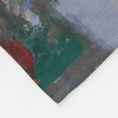 Couverture Polaire Le Père Noël devant la boutique de jouets AI Art (Coin)