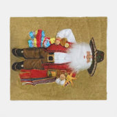 Couverture Polaire Le père noël texan du sud-ouest mexicain (Devant (Horizontal))
