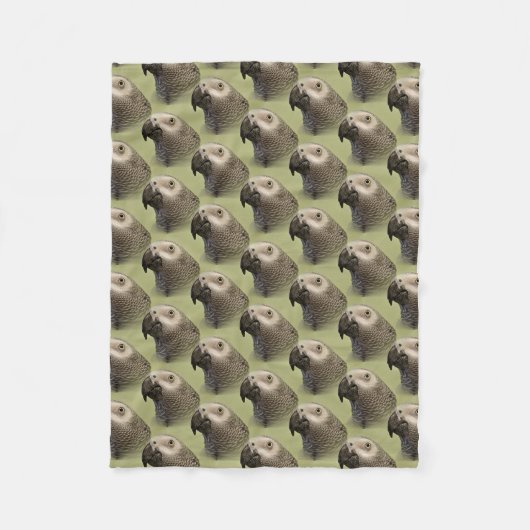 Couverture Polaire Le perroquet gris africain du Congo (Devant)