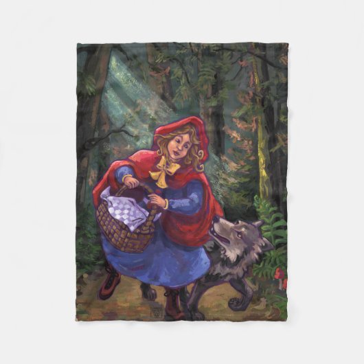 Couverture Polaire Le Petit Chaperon rouge (Devant)