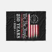 Couverture Polaire Le Peuple 250 Ans 1776 2026 Drapeau Américain (Devant (Horizontal))