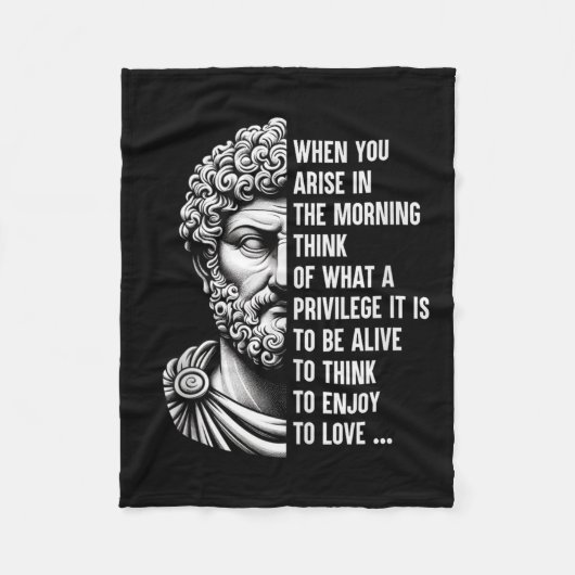 Couverture Polaire Le philosophe stoïque Marcus Aurelius Motivation d (Devant)