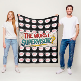 Couverture Polaire Le pire superviseur ? Tapis « Pas Phyl » en polair