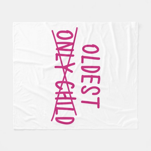 Couverture Polaire Le plus âgé avec un seul enfant traversé (Devant (Horizontal))