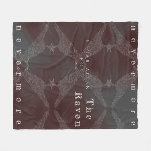 Couverture Polaire Le poème corbeau (Devant (Horizontal))