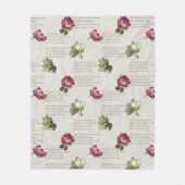 Couverture Polaire Le poème Rose (Devant)