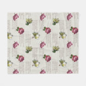 Couverture Polaire Le poème Rose (Devant (Horizontal))