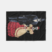 Couverture Polaire Le président Lincoln Skeleton, Halloween Skeleton (Devant (Horizontal))