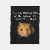Couverture Polaire Le regard fixe de hamster (Devant)