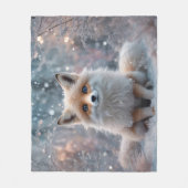 Couverture Polaire Le renard d'hiver (Devant)
