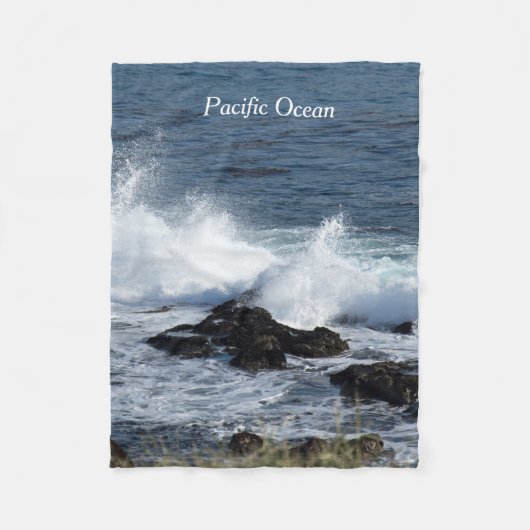 Couverture Polaire Le ressac de l'océan Pacifique (Devant)