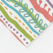 Couverture Polaire Le résumé barre le motif vertical (Coin)