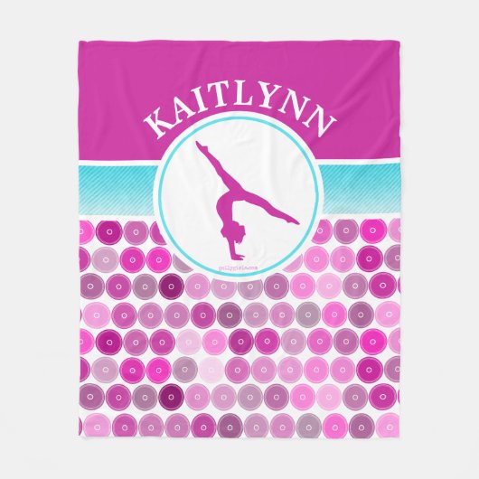 Couverture Polaire Le rétro pourpre entoure la gymnastique par Golly (Devant)