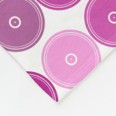 Couverture Polaire Le rétro pourpre entoure la gymnastique par Golly (Coin)