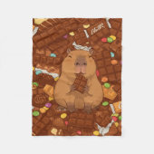 Couverture Polaire Le rêve du chocolat de Capybara (Devant)