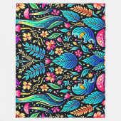 Couverture Polaire Le rêve enchanté de la forêt de champignons (Devant)