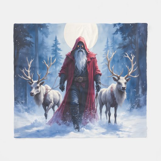 Couverture Polaire Le roi de l'hiver arrive.  (Devant (Horizontal))