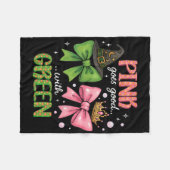 Couverture Polaire Le rose Va Bien Avec Le Vert Halloween Witch Pinka (Devant (Horizontal))