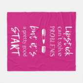 Couverture Polaire Le rouge à lèvres ne peut pas résoudre des (Devant (Horizontal))