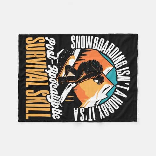 Couverture Polaire Le snowboard n'est pas un Hob2 (Devant (Horizontal))