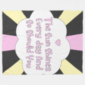 Couverture Polaire Le Soleil Brille Tous Les Jours Et Si Vous 1 (Devant (Horizontal))